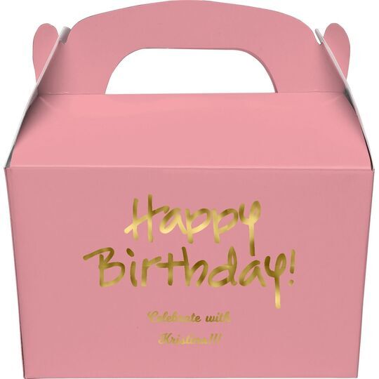 Studio Happy Birthday Gable Favor Boxes