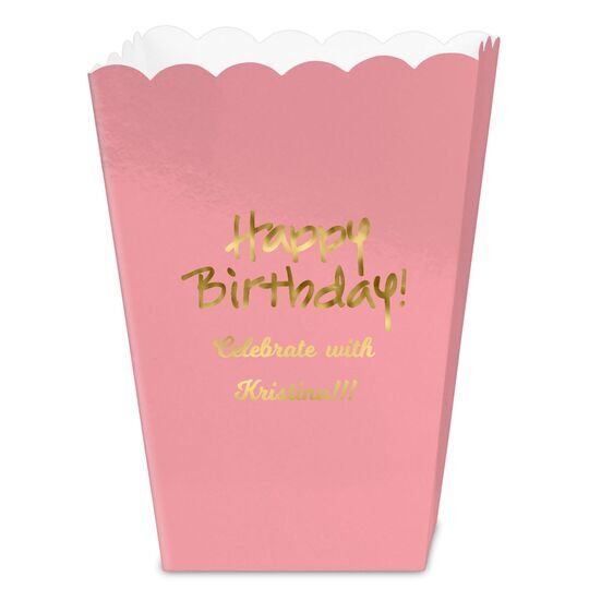 Studio Happy Birthday Mini Popcorn Boxes