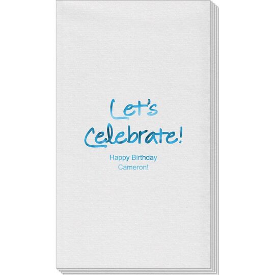 Studio Let's Celebrate Linen Like Guest Towels
