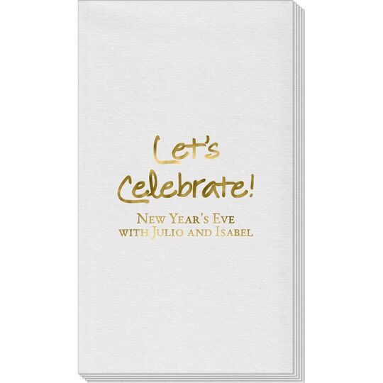 Studio Let's Celebrate Linen Like Guest Towels