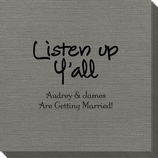 Studio Listen Up Y'All Bamboo Luxe Napkins