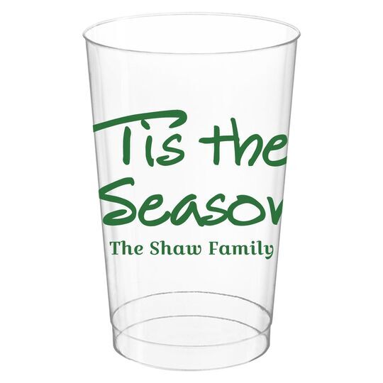 Studio 'Tis The Season Clear Plastic Cups