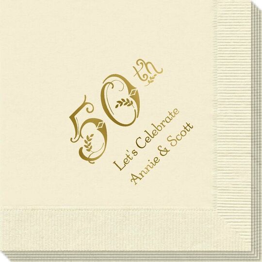 Pick Your Vintage Anniversary Napkins