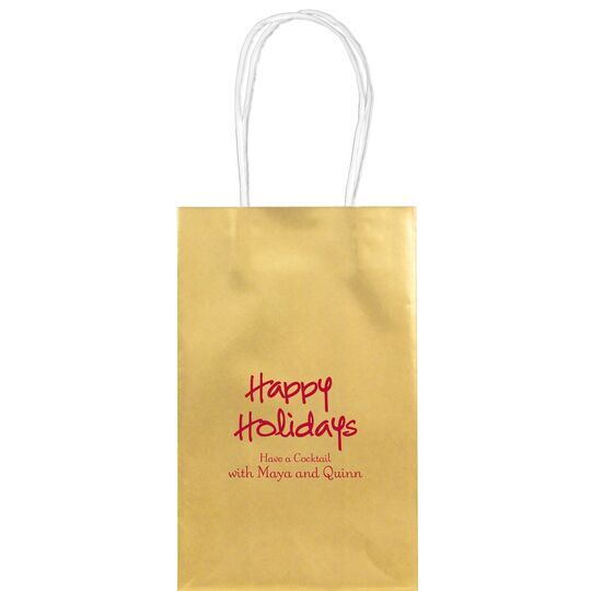 Studio Happy Holidays Medium Twisted Handled Bags