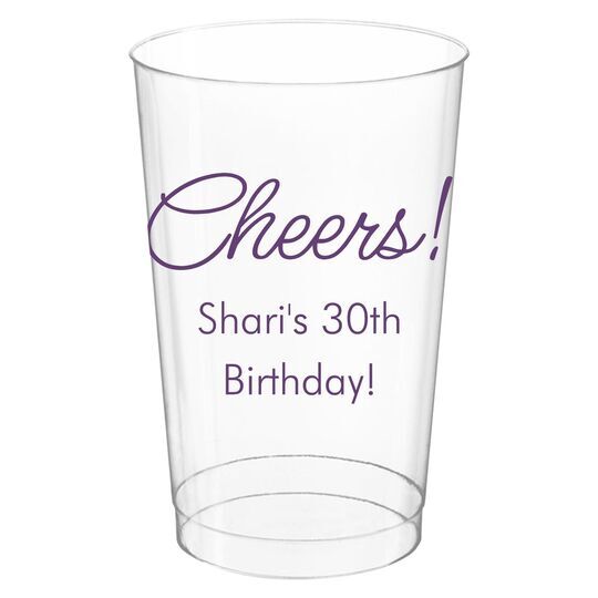 Sweet Cheers Clear Plastic Cups
