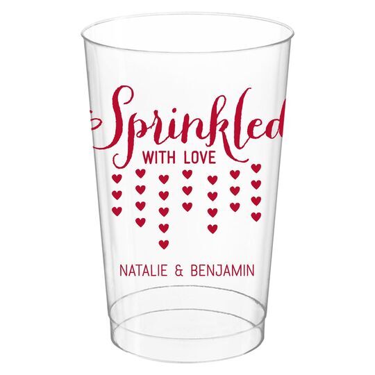 Sprinkled with Love Clear Plastic Cups