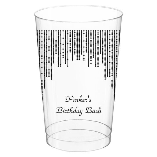 Stunning Streamers Clear Plastic Cups