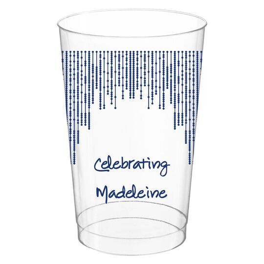 Stunning Streamers Clear Plastic Cups