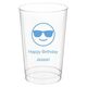 Sunglasses Emoji Clear Plastic Cups Image 1 of 2