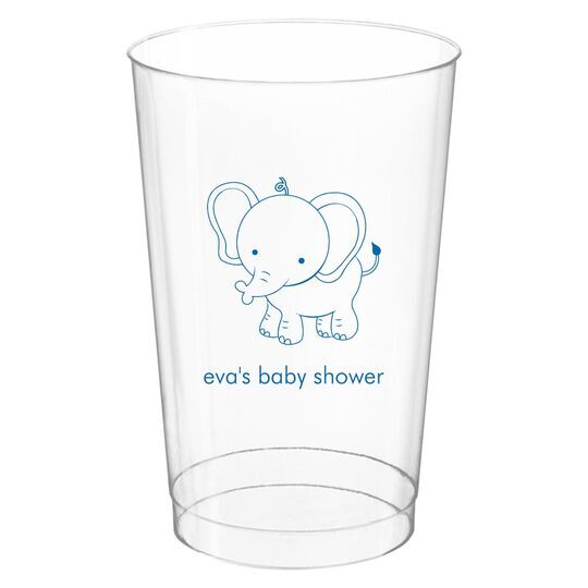 Sweet Elephant Clear Plastic Cups