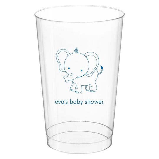 Sweet Elephant Clear Plastic Cups