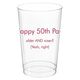Your Message Clear Plastic Cups Image 1 of 2