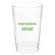 Your Choice of Text Clear Plastic Cups Image 1 of 5
