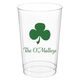 Three Leaf Shamrock Clear Plastic Cups Image 1 of 2