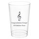 Treble Clef Clear Plastic Cups Image 1 of 3