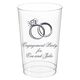 Wedding Rings Clear Plastic Cups Image 1 of 3
