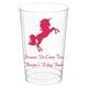Unicorn Clear Plastic Cups Image 2 of 2
