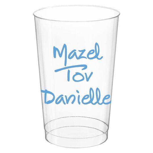 Studio Text Clear Plastic Cups