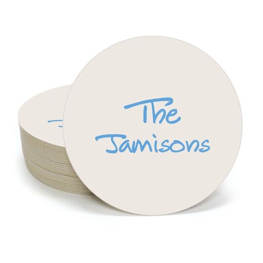 Studio Text Round Coasters