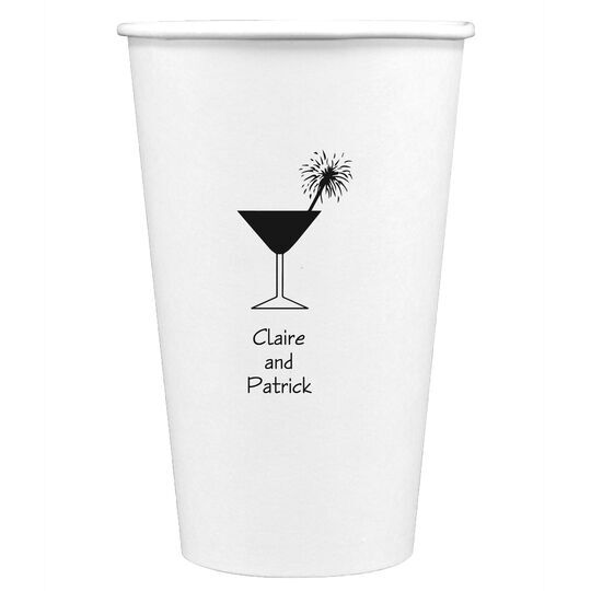 Martini Sparkler Paper Coffee Cups