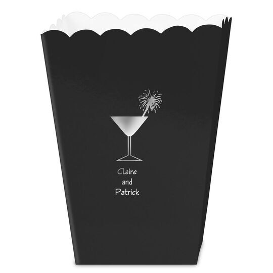 Martini Sparkler Mini Popcorn Boxes