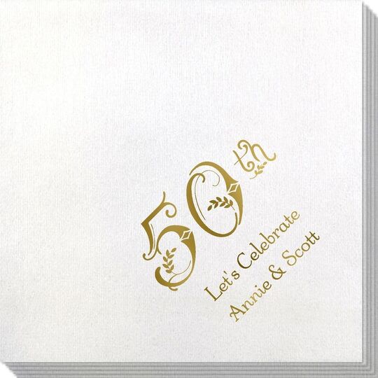 Pick Your Vintage Anniversary Bamboo Luxe Napkins