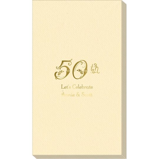 Pick Your Vintage Anniversary Linen Like Guest Towels