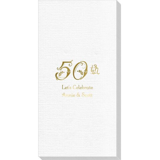 Pick Your Vintage Anniversary Deville Guest Towels