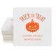 Trick or Treat Pumpkin Square Coasters Image 2 of 2