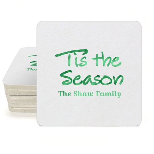 Studio 'Tis The Season Square Coasters