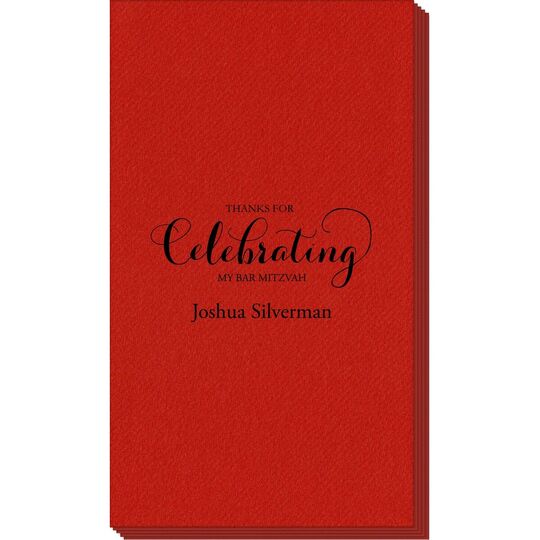 Thanks For Celebrating Any Event Linen Like Guest Towels