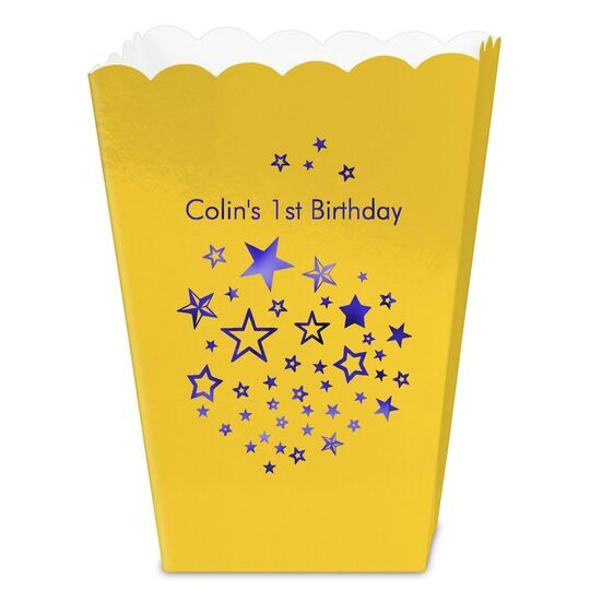 Star Party Mini Popcorn Boxes