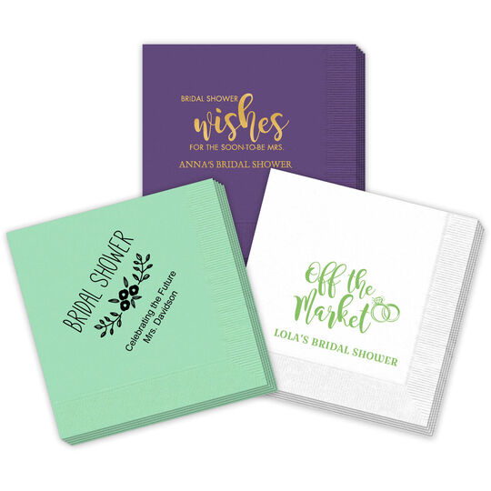 Design Your Own Bridal Shower Napkins