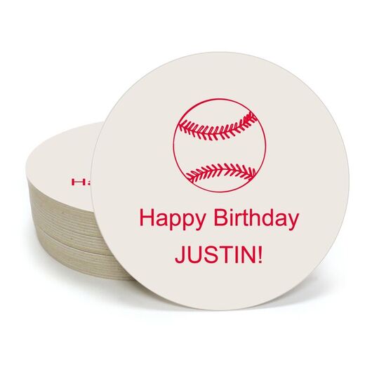 All Star Baseball Round Coasters