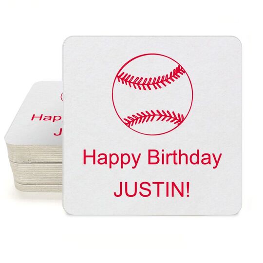 All Star Baseball Square Coasters