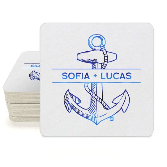 Anchor Square Coasters