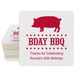 BBQ Pig Square Coasters Image 2 of 3