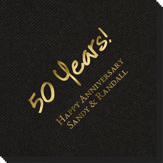 Studio Milestone Year Linen Like Napkins