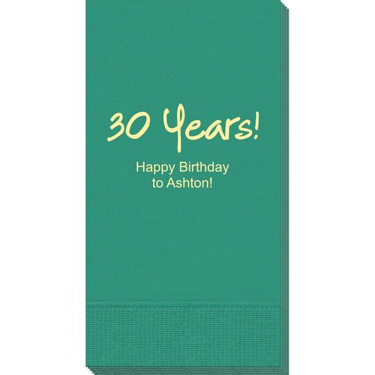 Studio Milestone Year Guest Towels