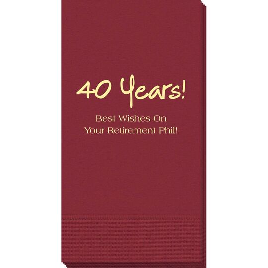 Studio Milestone Year Guest Towels