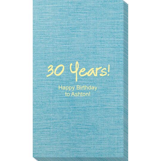 Studio Milestone Year Bamboo Luxe Guest Towels