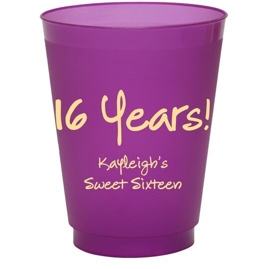 Studio Milestone Year Colored Shatterproof Cups