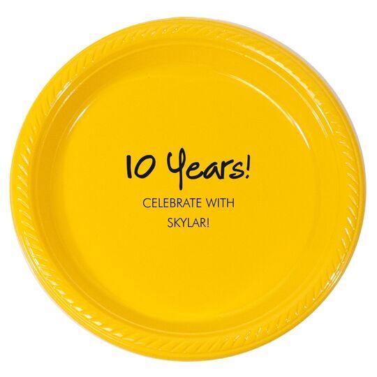 Studio Milestone Year Plastic Plates