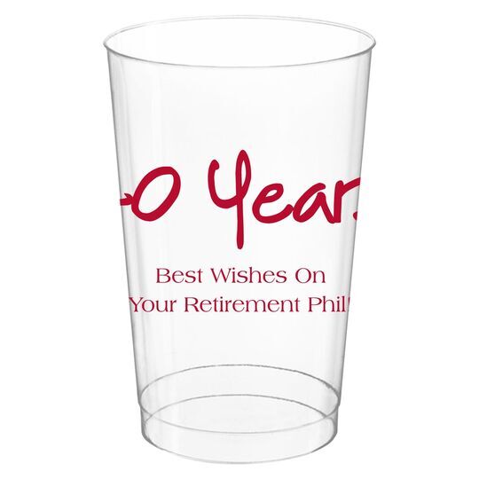 Studio Milestone Year Clear Plastic Cups