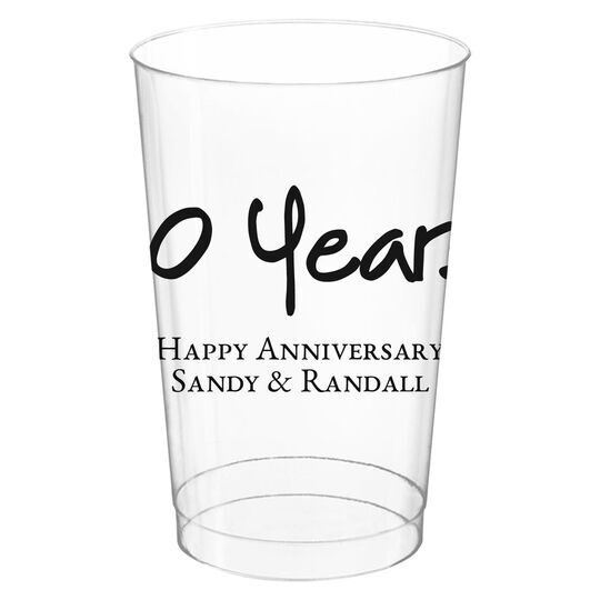 Studio Milestone Year Clear Plastic Cups