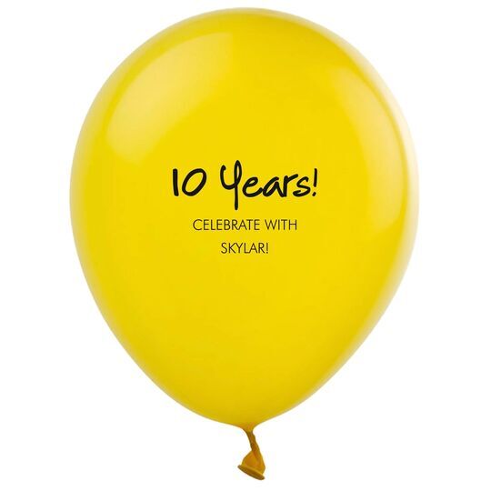 Studio Milestone Year Latex Balloons