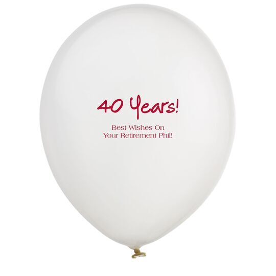 Studio Milestone Year Latex Balloons