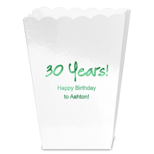 Studio Milestone Year Mini Popcorn Boxes