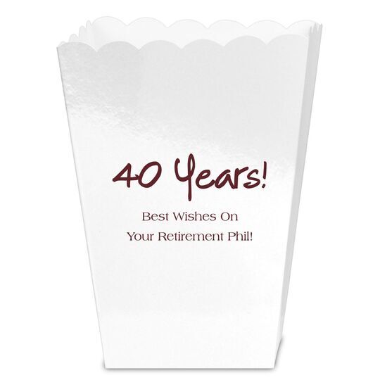 Studio Milestone Year Mini Popcorn Boxes