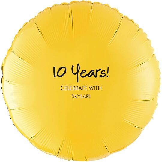 Studio Milestone Year Mylar Balloons